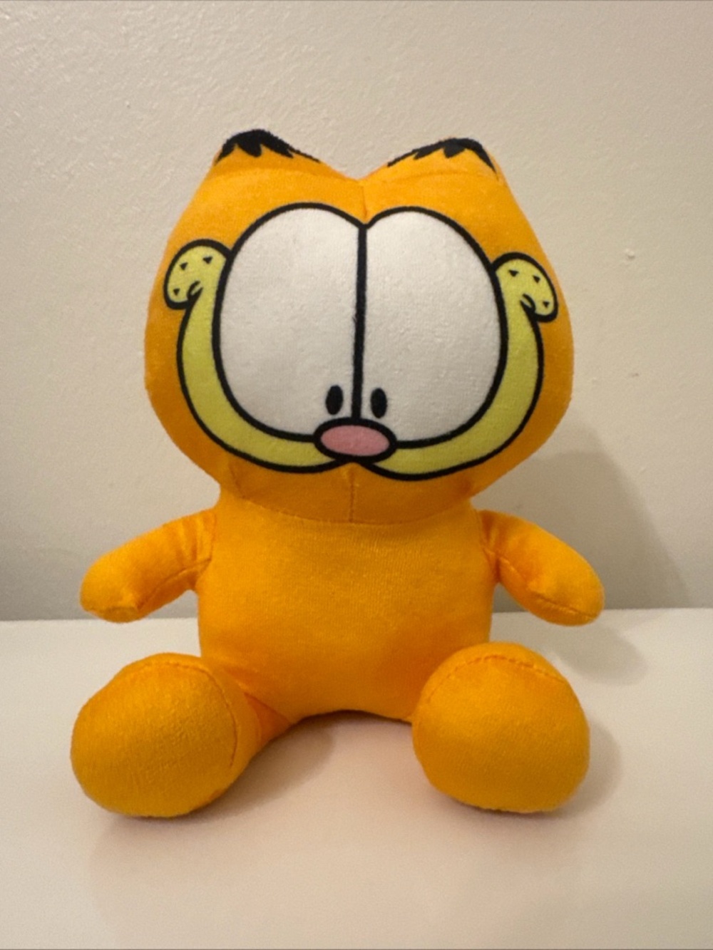 Garfield Orange Plush Cat Character Toy - Soft Sitting Stuffed Animal